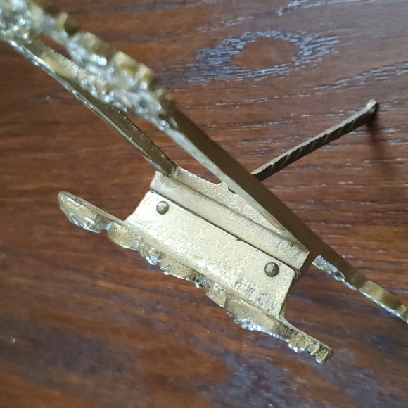 COPY - 7.5×4 VINTAGE SOLID BRASS VICTORIAN EASEL - Picture 4 of 10